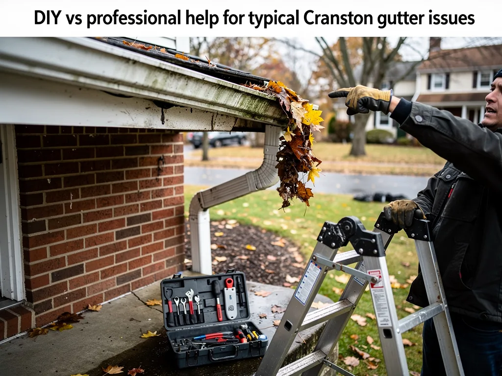 DIY vs professional help for typical Cranston gutter issues